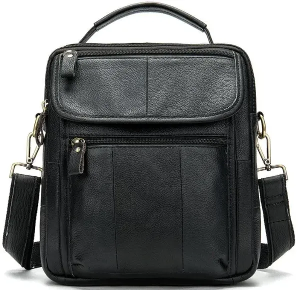 Сумка чоловіча флотар Vintage 14763 Чорна