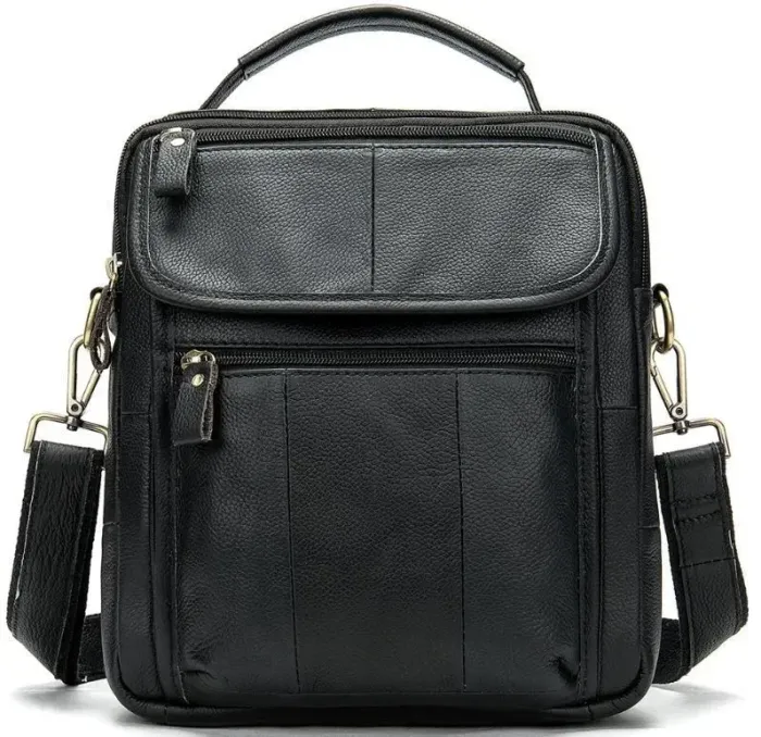 Сумка чоловіча флотар Vintage 14763 Чорна