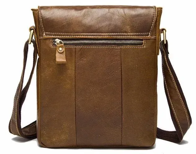 Сумка ретро чоловіча Vintage 14768 Світло-коричнева