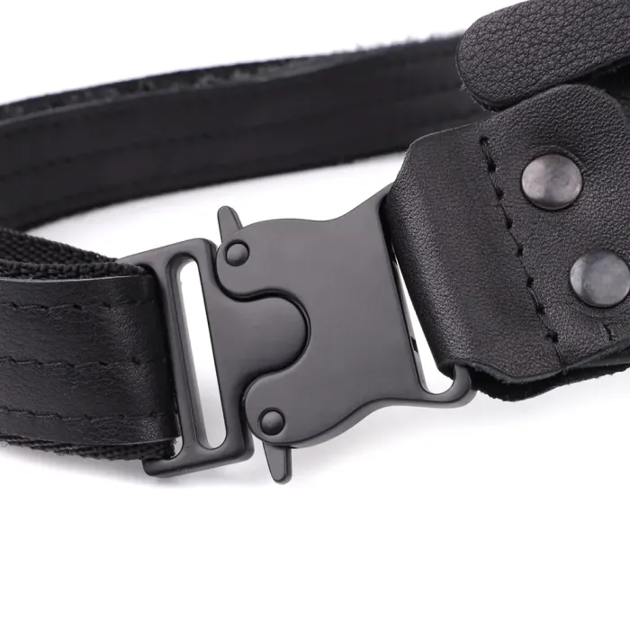 Сумка бананка для чоловіків з гладкої натуральної шкіри Shvigel 23134 Чорний