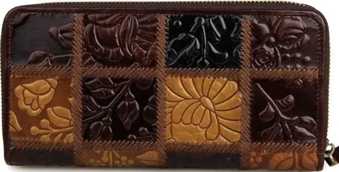 Гаманець жіночий Vintage 14502 на блискавці Коричневий