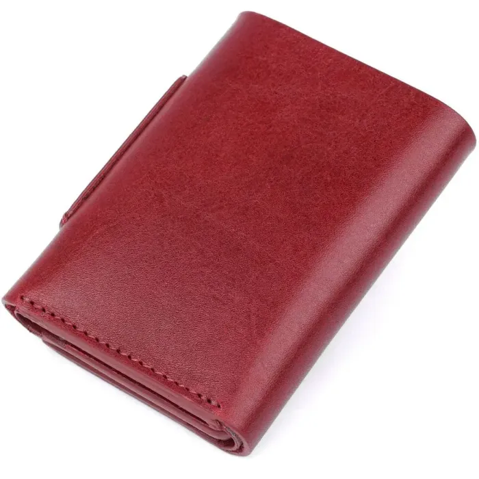 Практичний жіночий портмоне Grande Pelle 11574 Бордовий