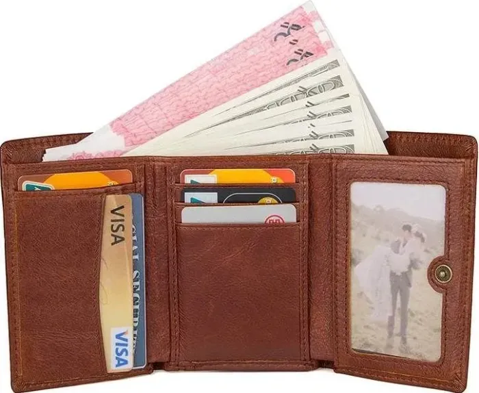 Гаманець Vintage 14511 шкіряний Коричневий