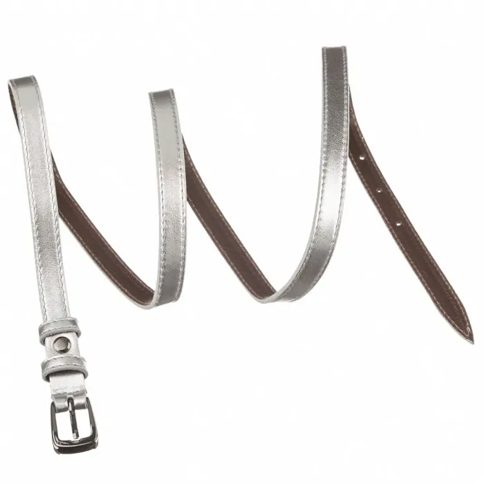 Ремень кожаный MAYBIK 15236 Cеребристый