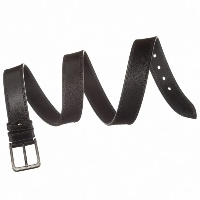 Чоловічий шкіряний ремінь MAYBIK 15251 Чорний