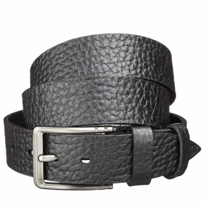 Чоловічий шкіряний ремінь MAYBIK 15252 Чорний