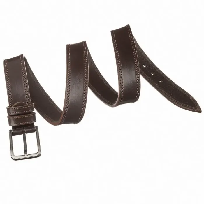 Ремінь джинсовий MAYBIK 15256 Коричневий