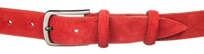 Замшевий ремень MAYBIK 15264 Червоний