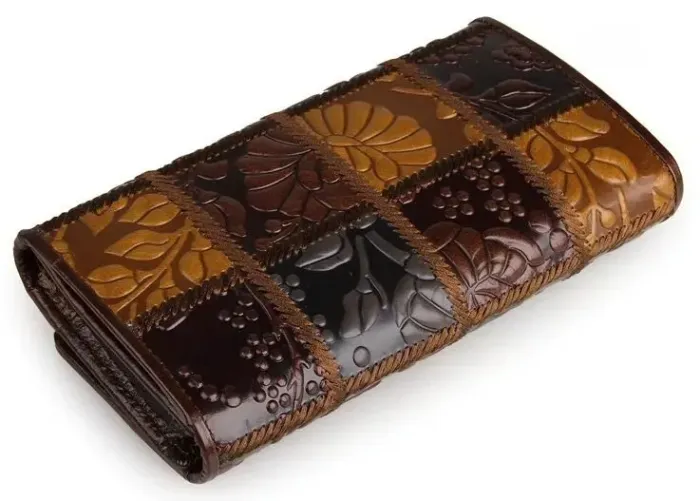 Кошелек женский Vintage 14349 кожаный Коричневый