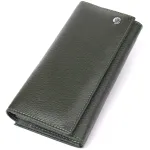 Стильний гаманець для жінок з монетницею із натуральної шкіри ST Leather 23106 Зелений