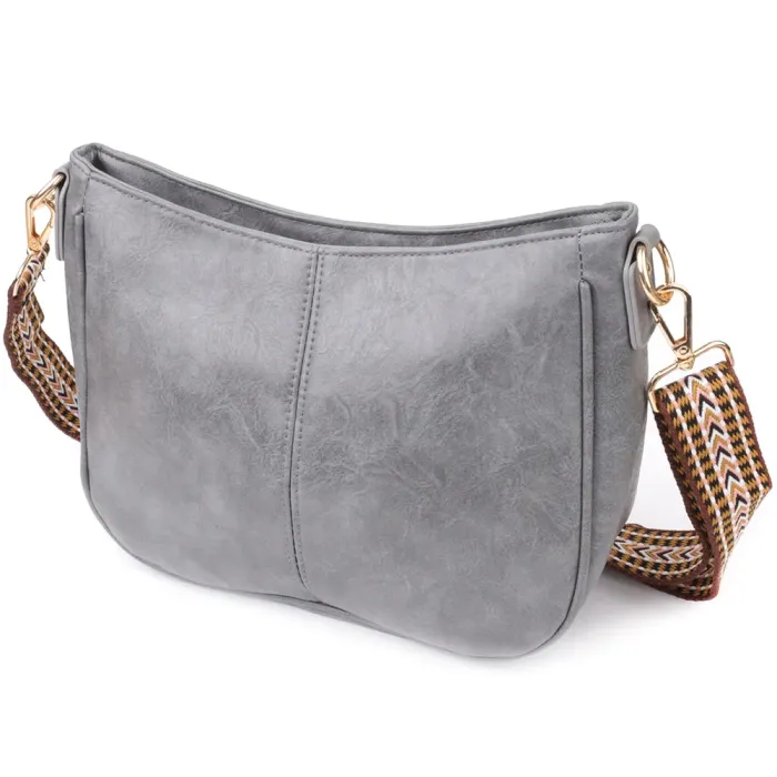 Жіноча зручна сумка з екошкіри Vintage 15134 Сірий