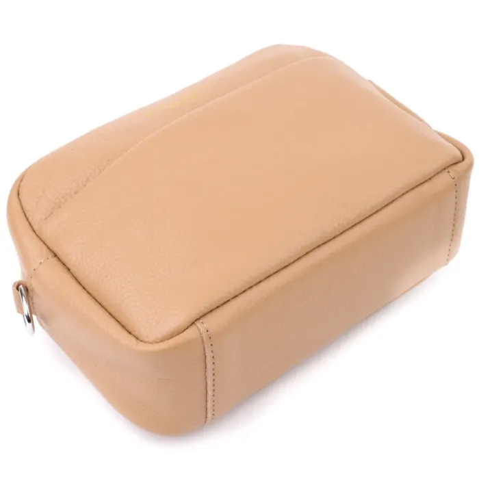 Жіноча сумка крос-боді з натуральної шкіри Vintage 15139 Бежевий