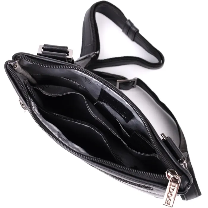 Чоловіча сумка через плече з натуральної шкіри Tony Perotti 20881_1 (6045 nero) Чорний