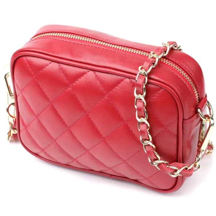 Стильна сумка з натуральної шкіри Tony Perotti 20838_1 (CA006-01DR dk red) Червоний