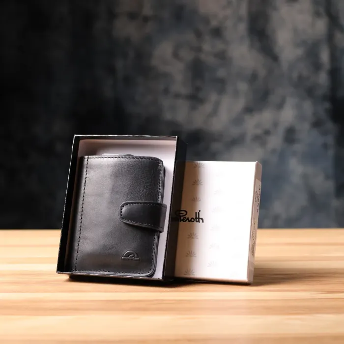 Місткий картхолдер із натуральної шкіри Tony Perotti 20899_1 (3796 nero) Чорний