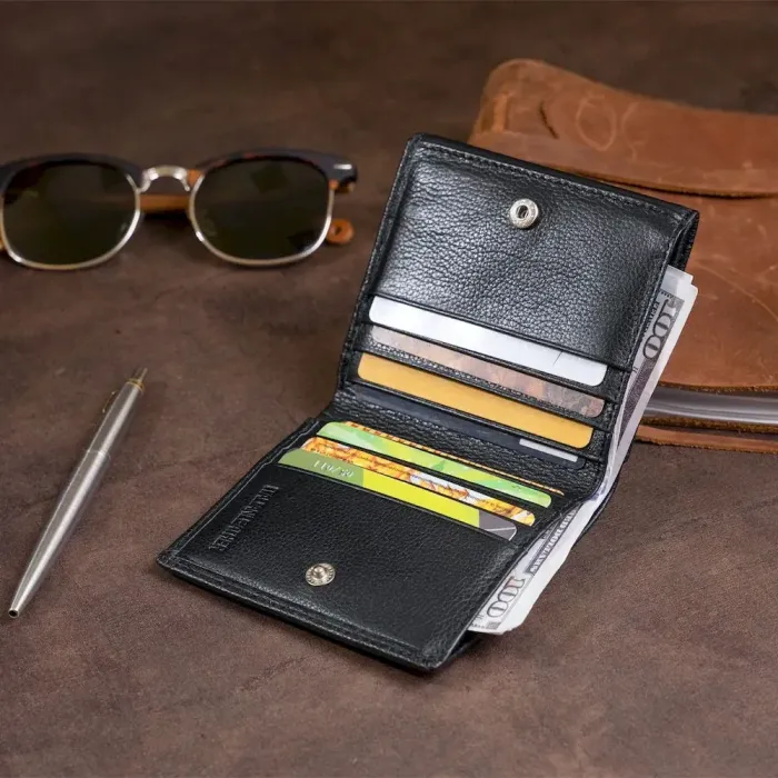 Компактний жіночий гаманець ST Leather 19256 Чорний