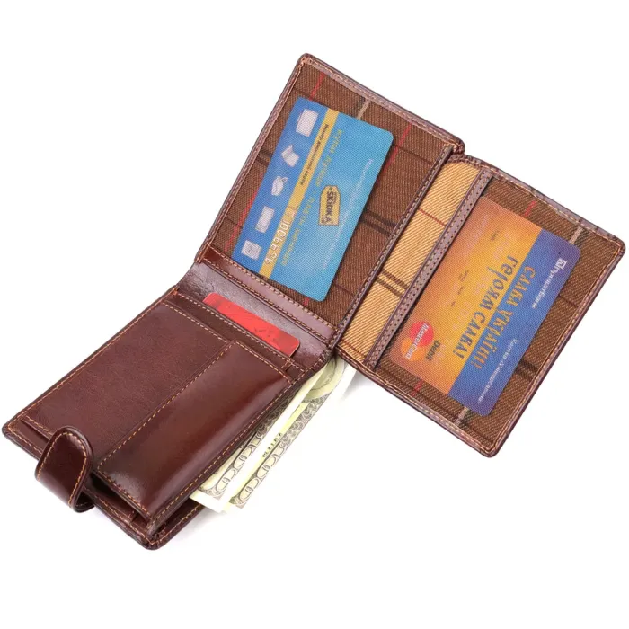 Чоловічий гаманець з гладкої натуральної шкіри Tony Perotti 20852_1 (396A-Q moro) Коричневий