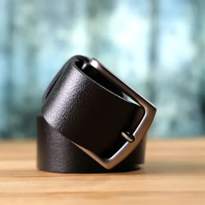 Надійний чоловічий ремінь із натуральної шкіри BOND 22950 Чорний