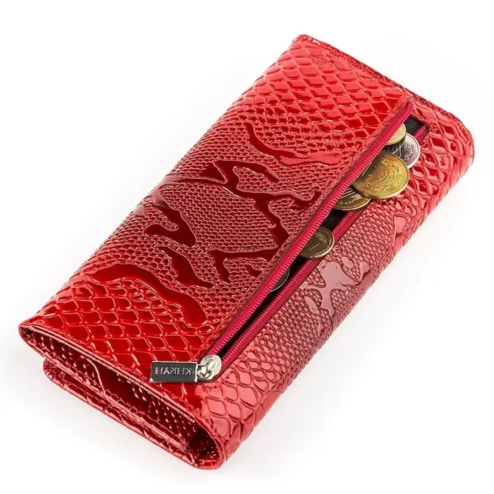Кошелек женский KARYA 17000 кожаный Красный