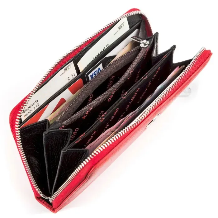 Гаманець жіночий KARYA 17004 шкіряний Червоний