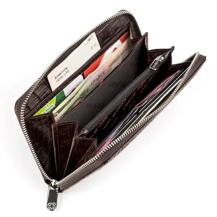 Гаманець жіночий KARYA 17006 шкіряний Коричневий