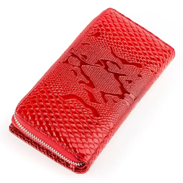 Гаманець-клатч жіночий KARYA 17009 шкіряний Червоний