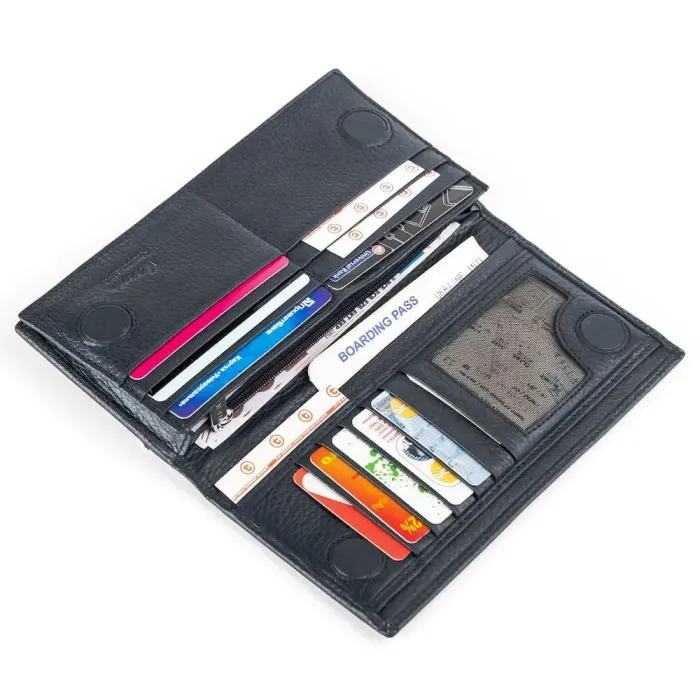 Портмоне мужское KARYA 17019 Синее