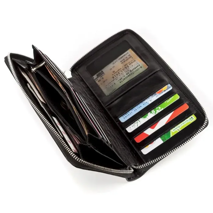 Барсетка шкіряна BOND 17020 Чорна