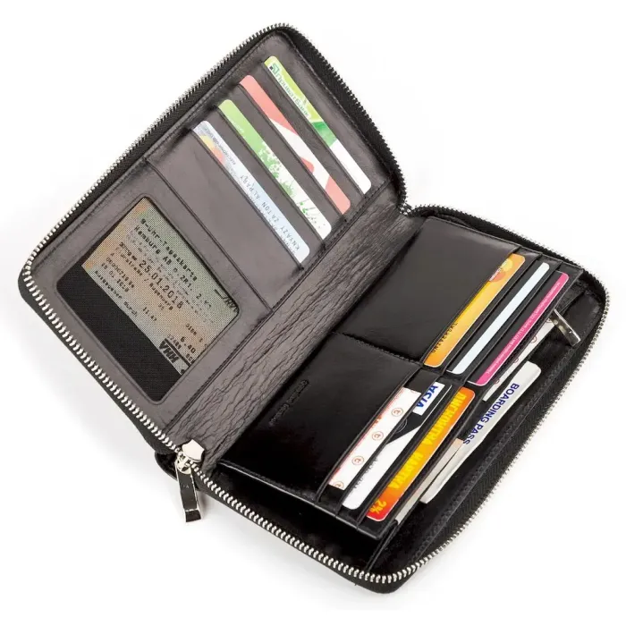 Барсетка шкіряна BOND 17020 Чорна