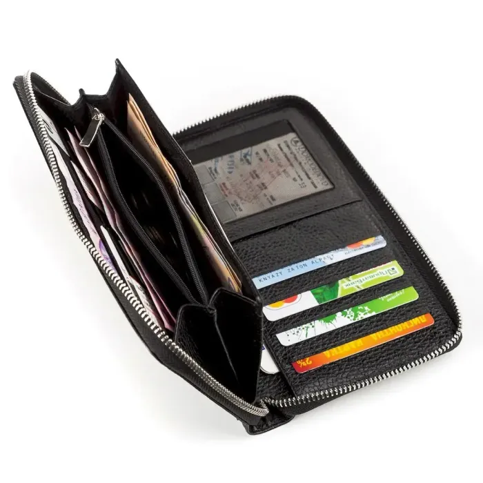 Барсетка шкіряна BOND 17021 Чорна