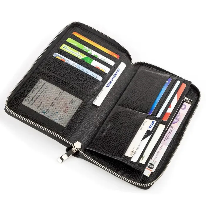 Барсетка шкіряна BOND 17021 Чорна