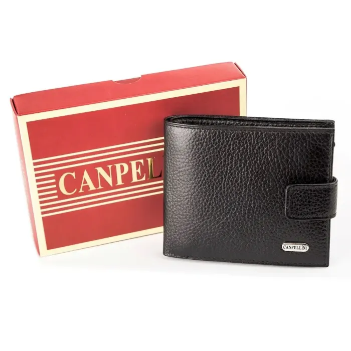 Кошелек мужской CANPELLINI 17034 кожаный Черный