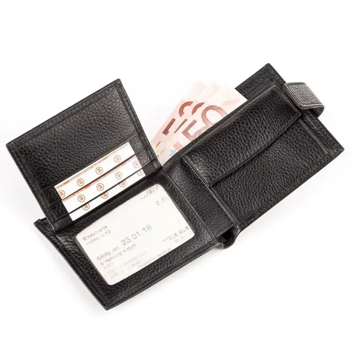 Кошелек мужской CANPELLINI 17034 кожаный Черный