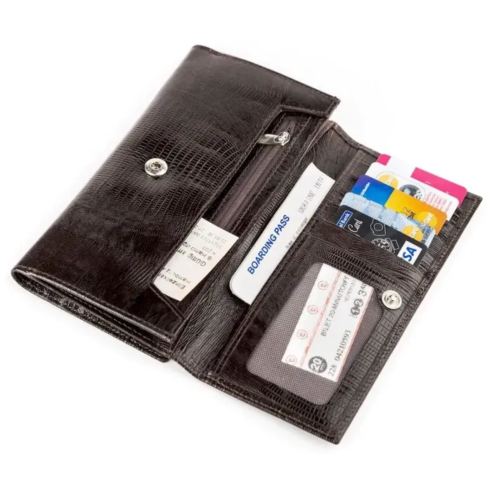 Гаманець жіночий CANPELLINI 17042 шкіряний Коричневий