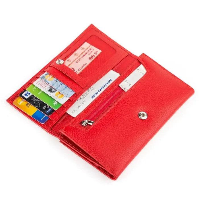 Гаманець жіночий CANPELLINI 17043 шкіряний Червоний