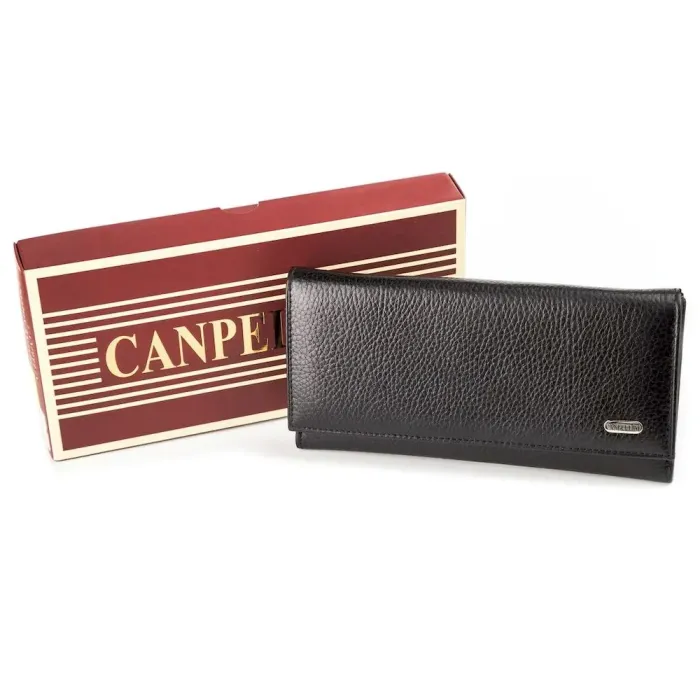 Гаманець жіночий CANPELLINI 17044 шкіряний Чорний