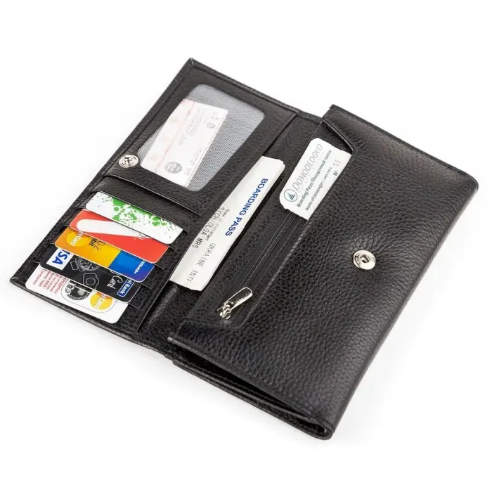 Гаманець жіночий CANPELLINI 17044 шкіряний Чорний