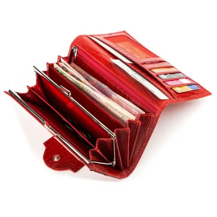 Гаманець жіночий CANPELLINI 17045 шкіряний Червоний