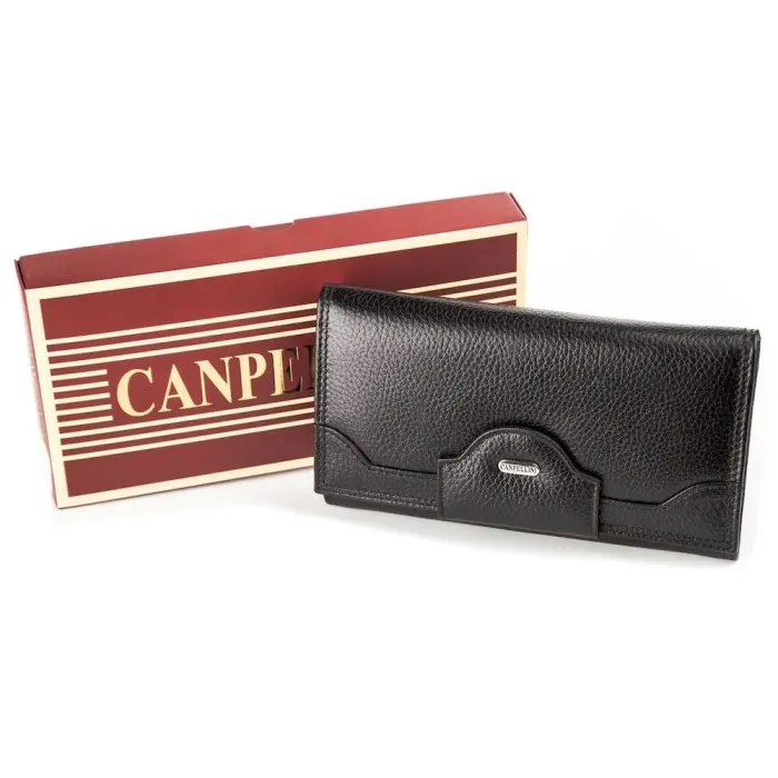 Гаманець жіночий CANPELLINI 17047 шкіряний Чорний
