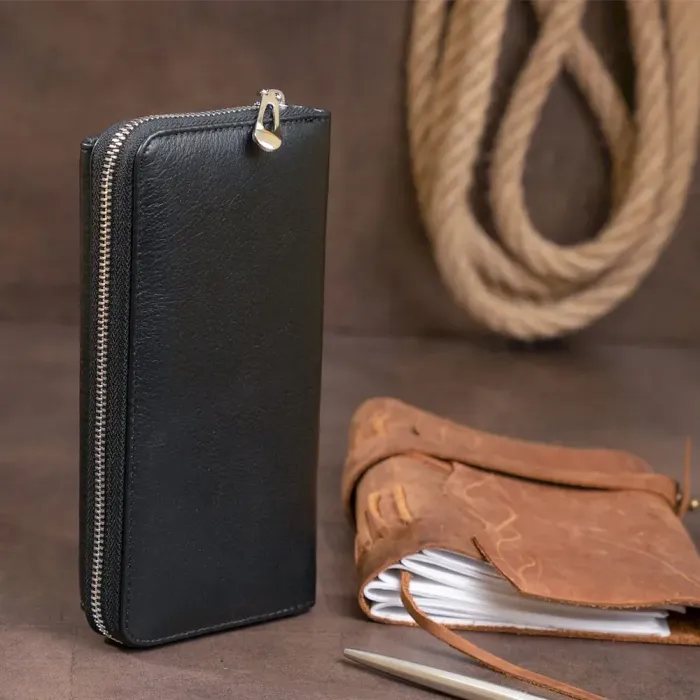 Шкіряний гаманець жіночий ST Leather 19292 Чорний