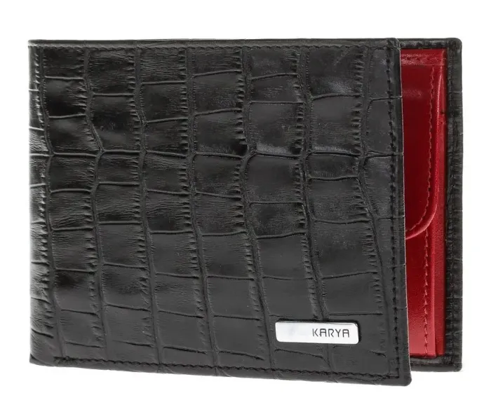 Портмоне мужское KARYA 17097 кожаное Черное