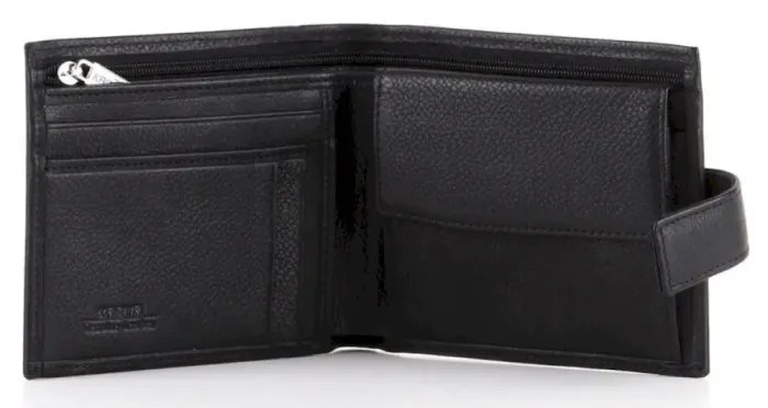 Портмоне мужское KARYA 17105 кожаное Черное