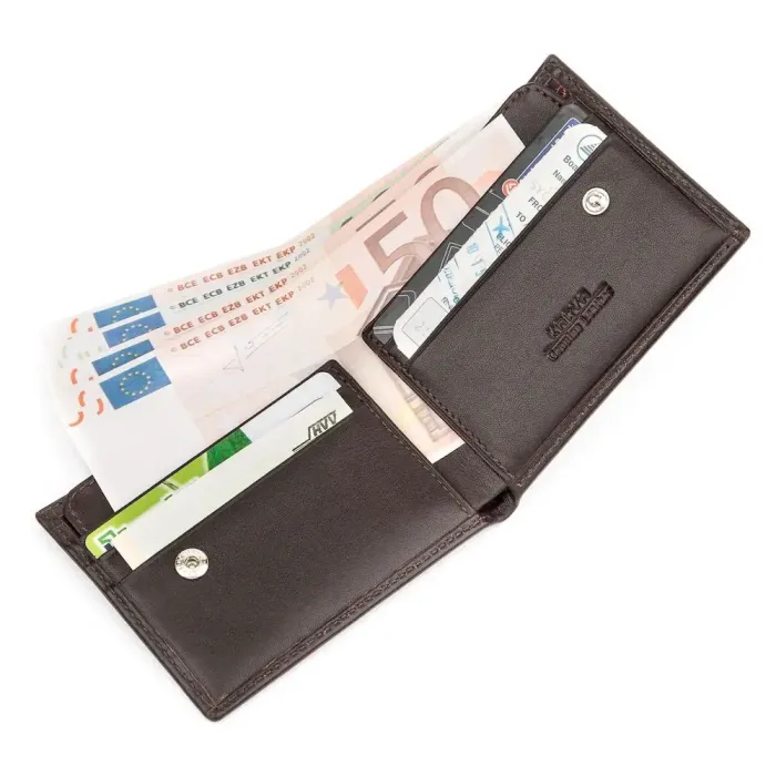 Портмоне чоловіче KARYA 17108 шкіряне Коричневе