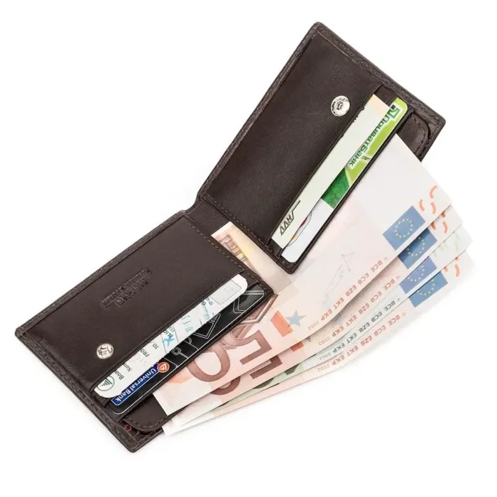 Портмоне чоловіче KARYA 17108 шкіряне Коричневе