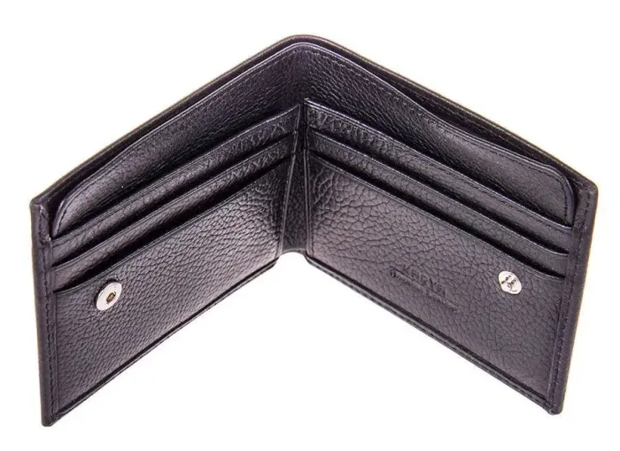 Портмоне мужское KARYA 17109 кожаное Черное