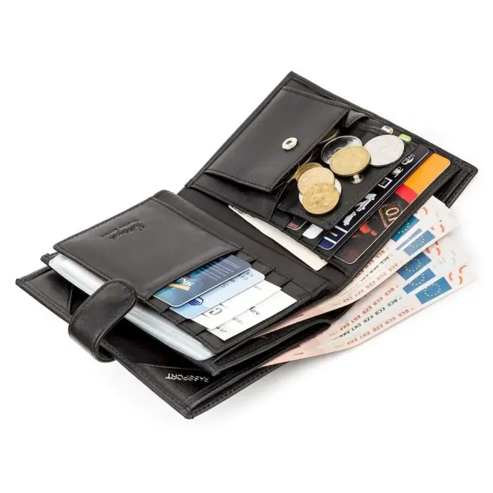 Гаманець чоловічий KARYA 17114 шкіряний Чорний