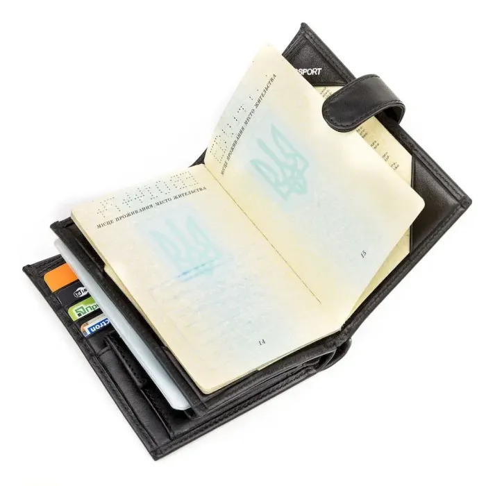 Гаманець чоловічий KARYA 17114 шкіряний Чорний