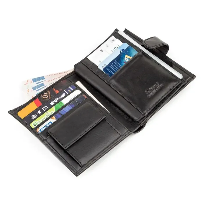 Гаманець чоловічий KARYA 17114 шкіряний Чорний