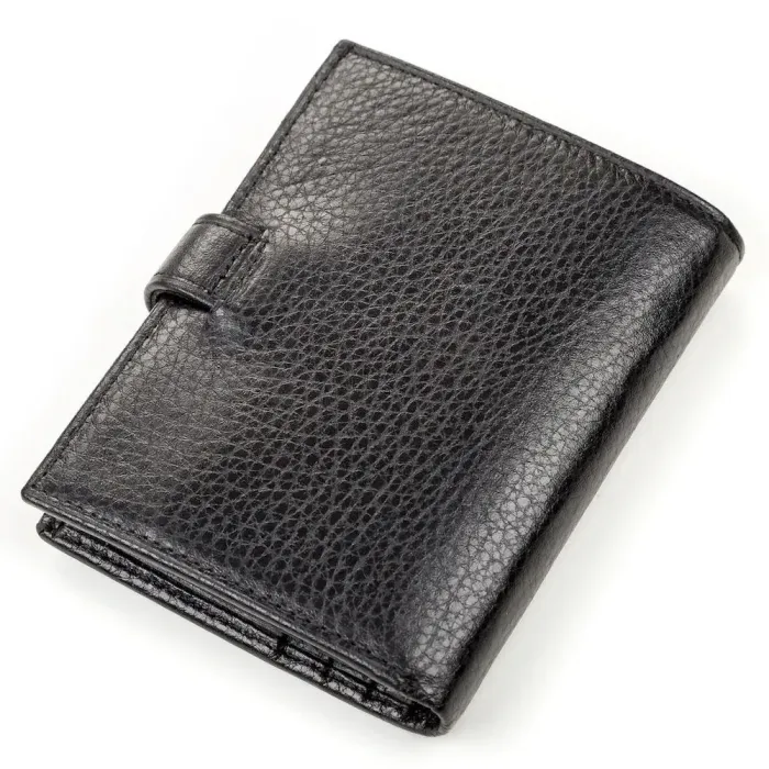 Портмоне вертикальне KARYA 17119 Чорна шкіра