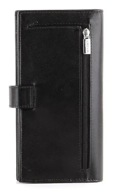 Портмоне вертикальное KARYA 17137 кожа Черное